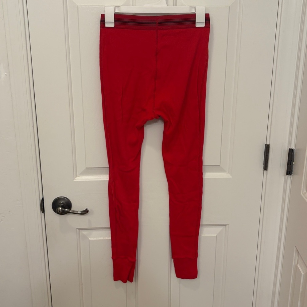 SKIMS Limited Edition Red Cotton Rib Leggings - Picture 3 of 5
